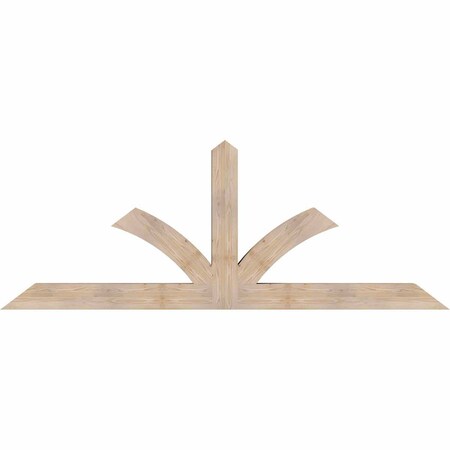 Ekena Millwork Richland Smooth Timber Gable Bracket, Douglas Fir, 96"W x 36"H x 5 1/2"D x 5 1/2"F, 9/12 Pitch GBW096X36X0606RIC00SDF
